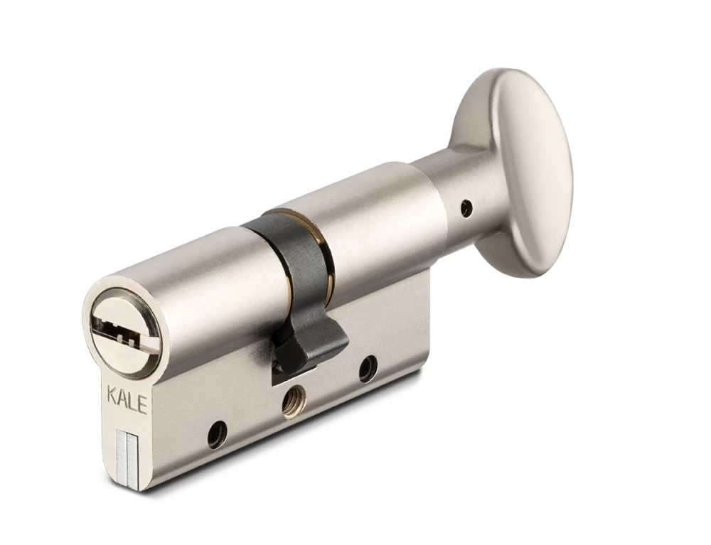 Фото Цилиндровый механизм с вертушкой 164 DBM-E/70 (30+10+30) mm никель 5 кл.