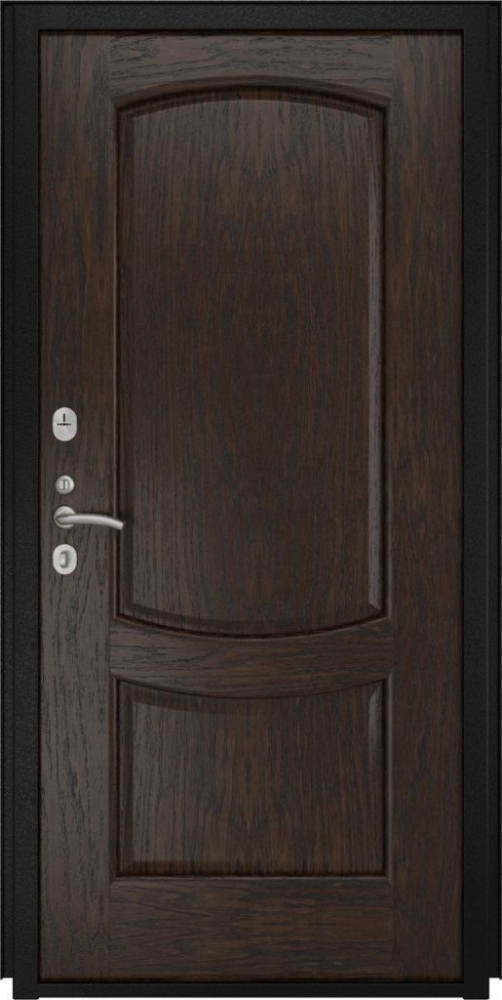 Входная дверь ДвериПРО Аура Лаура-2 (16мм, мореный дуб) DPRO197005 внутренняя сторона